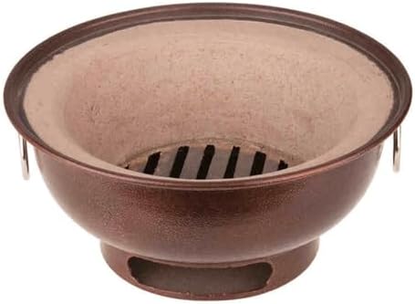Réchaud barbecue à charbon, Marron, à Charbon de Bois en Argile, Barbecue Portable, poêle d'extérieur en Argile