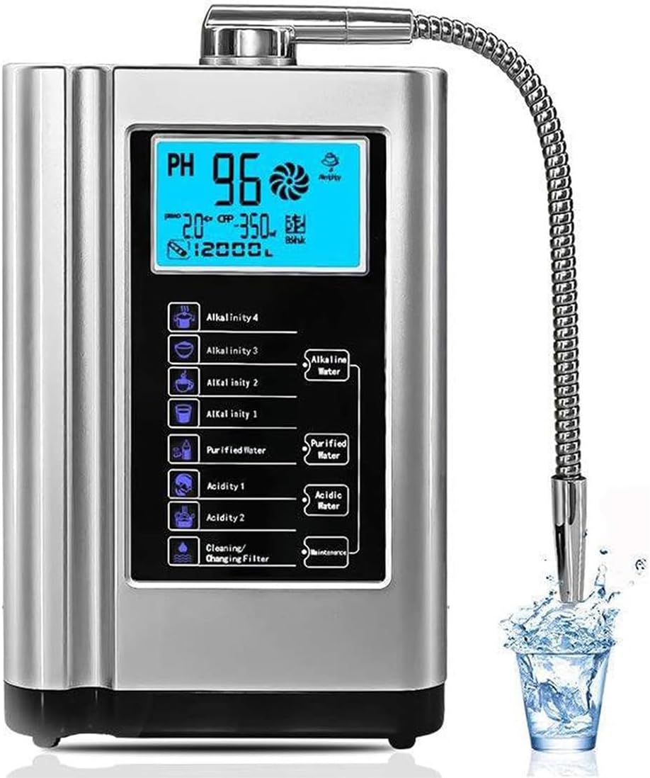 DPDZSW Carafes filtrantes, 000 Litres, plastique, Blanc, Ioniseur D'eau, Purificateur D'eau Ph 3, Machine à Eau Acide Alcaline