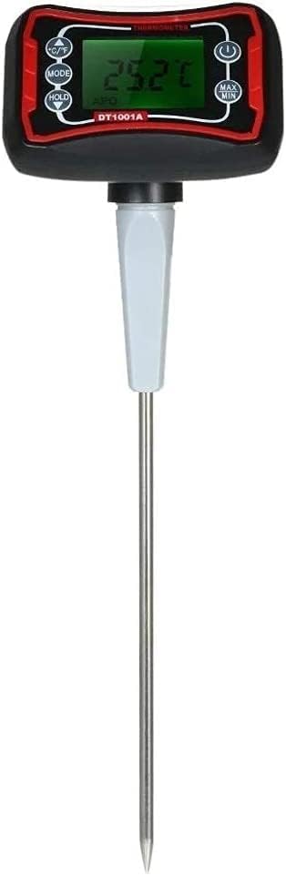 ARTSZY Thermomètres pour barbecue, acier inoxydable + abdos Plastique, Noir/Rouge/Gris/Argent