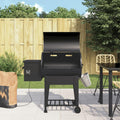 Homgoday barbecue à charbon, 94 cm, Noir, Gril à Granulés avec étagère inférieure Fer, Barbecue Grill d'Extérieur