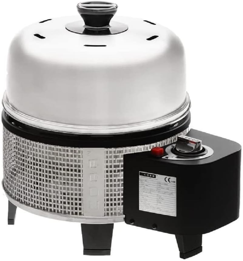 Cobb Barbecues au gaz naturel, Argent/Noir, Deluxe 700-3 Barbecue à gaz 2.0 économique et pratique en acier inoxydable