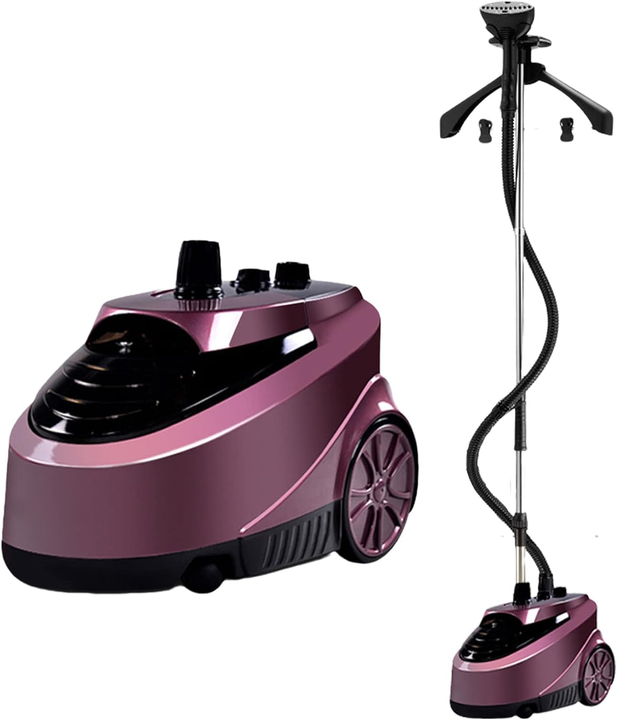CQLXZ Défroisseurs vapeur verticaux, 2,5 L, 2000 W, Noir, Défroisseur vertical pour vêtements, défroisseur pour vêtements avec réservoir d'eau