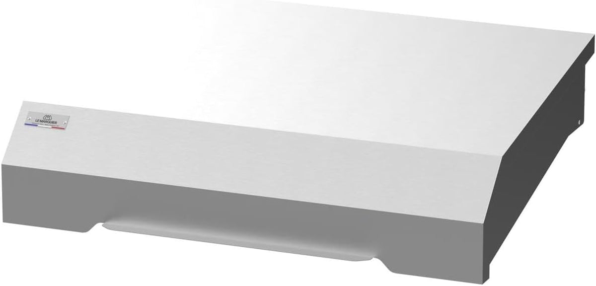 LE MARQUIER plancha, Blanc/Gris, - Couvercle 75 Pure/Amalia INOX