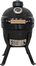 Kamado BONO barbecue à charbon, 33 cm, Noir, barbecue Kamado - Four portable et fumoir avec support