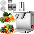 LHMWTWR Mandolines, 21 x 33 x 37 cm., 200 W., 200 kg, Noir, Coupe-légumes électrique 4 en 1 pour légumes, convient pour couper en dés