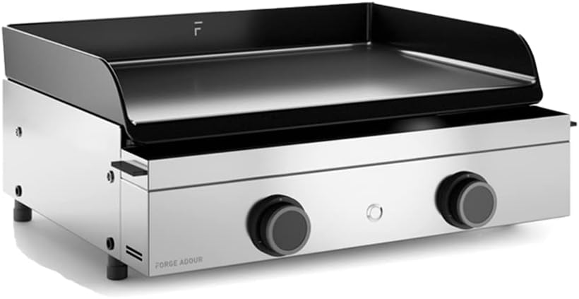Forge Adour plancha, 60 x 54,5 x 24,5 cm, 6600 W, Noir/Argent, Origin Gaz 60 Châssis inox