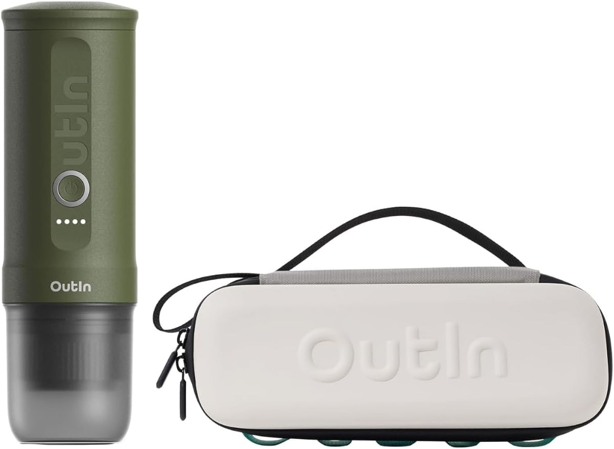 OutIn machine à café, Noir/Argenté, Nano Portable Étui de Protection en EVA