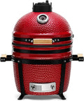 Kamado BONO barbecue à charbon, 40 cm, Rouge