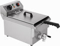 HAKKA FOOD PROCESSING Friteuses, 10 L, 220 V, 3000 W, Argenté, Hakka électriques Professionnelles, Grande Capacité