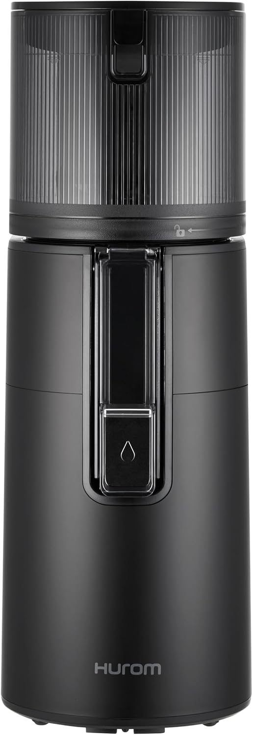 Hurom centrifugeuse, 2 L, 550 ml, Noir, Extracteur de Jus Fruits et Légumes H400, Extracteur de Jus Silencieux et Facile à Nettoyer