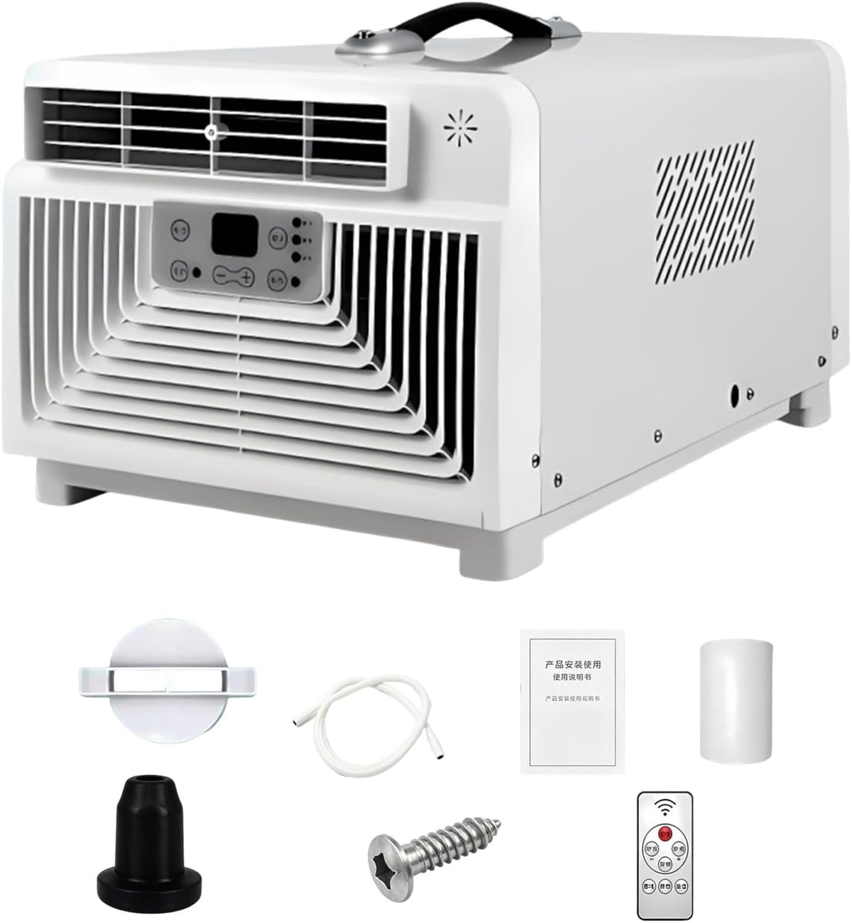 Acentesoft climatiseur portable, 46 × 28,5 × 23 cm / 18,1 × 11,2 × 9,1 po, 110 V / 230 V, 3400 BTU, 300 W, Blanc