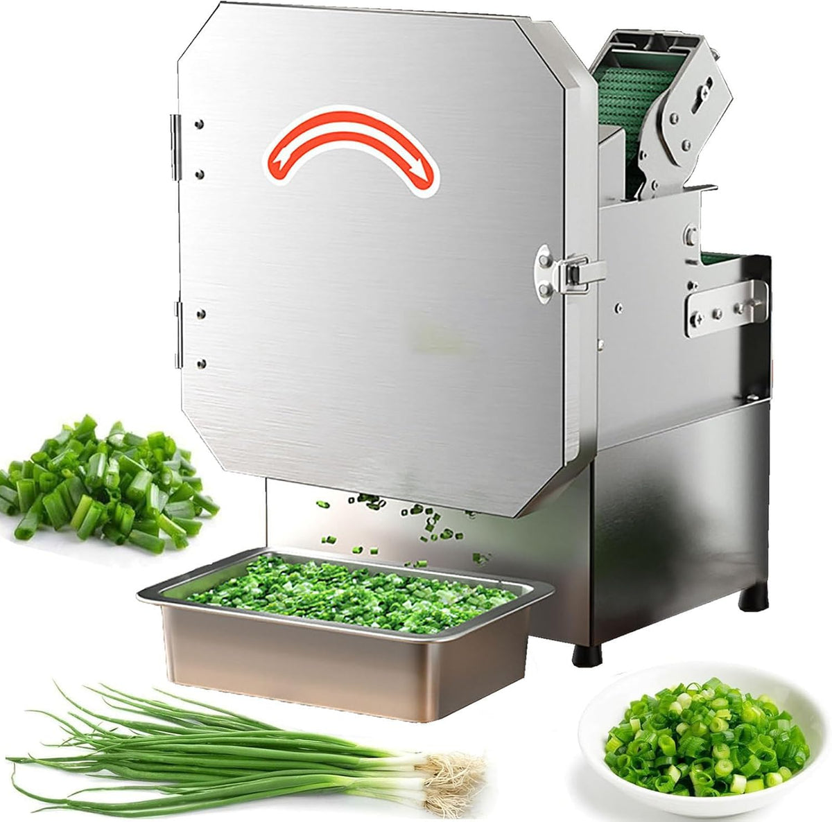 Coupe trancheuse électrique, 200 W, Noir, -légumes électrique commercial, hachoir alimentaire robuste pour poivre