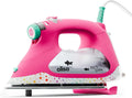 oliso Fer à vapeur, Rose, TG1600 Pro Plus Fer intelligent avec levage automatique, vêtements, quilting et repassage artisanal