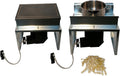 LERDA Barbecues à granulés de bois, 414 x 278 x 430 mm (H x l x P)., Argent/Noir, F.lli Barbecue multifonction à granulés