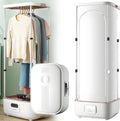armoire Sèche, 900 W, 10 kg, Gris, -vapeur portable, à vapeur pliable avec télécommande, élimine les plis