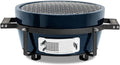 Kamado BONO barbecue à charbon, 35 cm, Bleu Marine, HIBACHI EVO Grill de Table Rond, Barbecue Hibachi Compact Ø avec Grille Céramique
