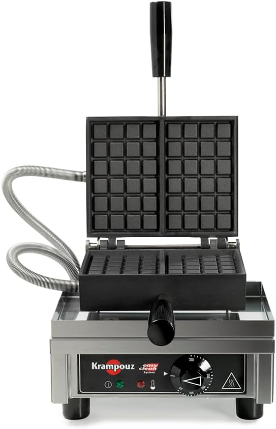 Krampouz gaufrier, 220 V, 4x6, Noir/Argent, simple ( Fruits)