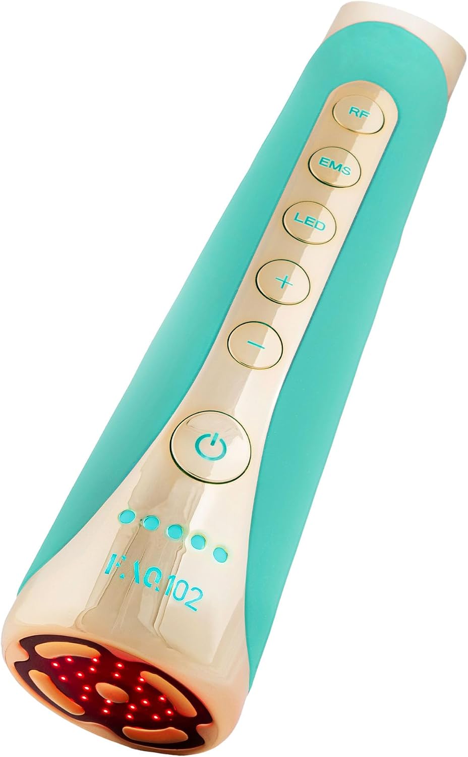 FAQ Appareils de tonification pour le visage, Rouge, 102 Appareil Visage EMS, RF & 8 LED - Massage Lumière