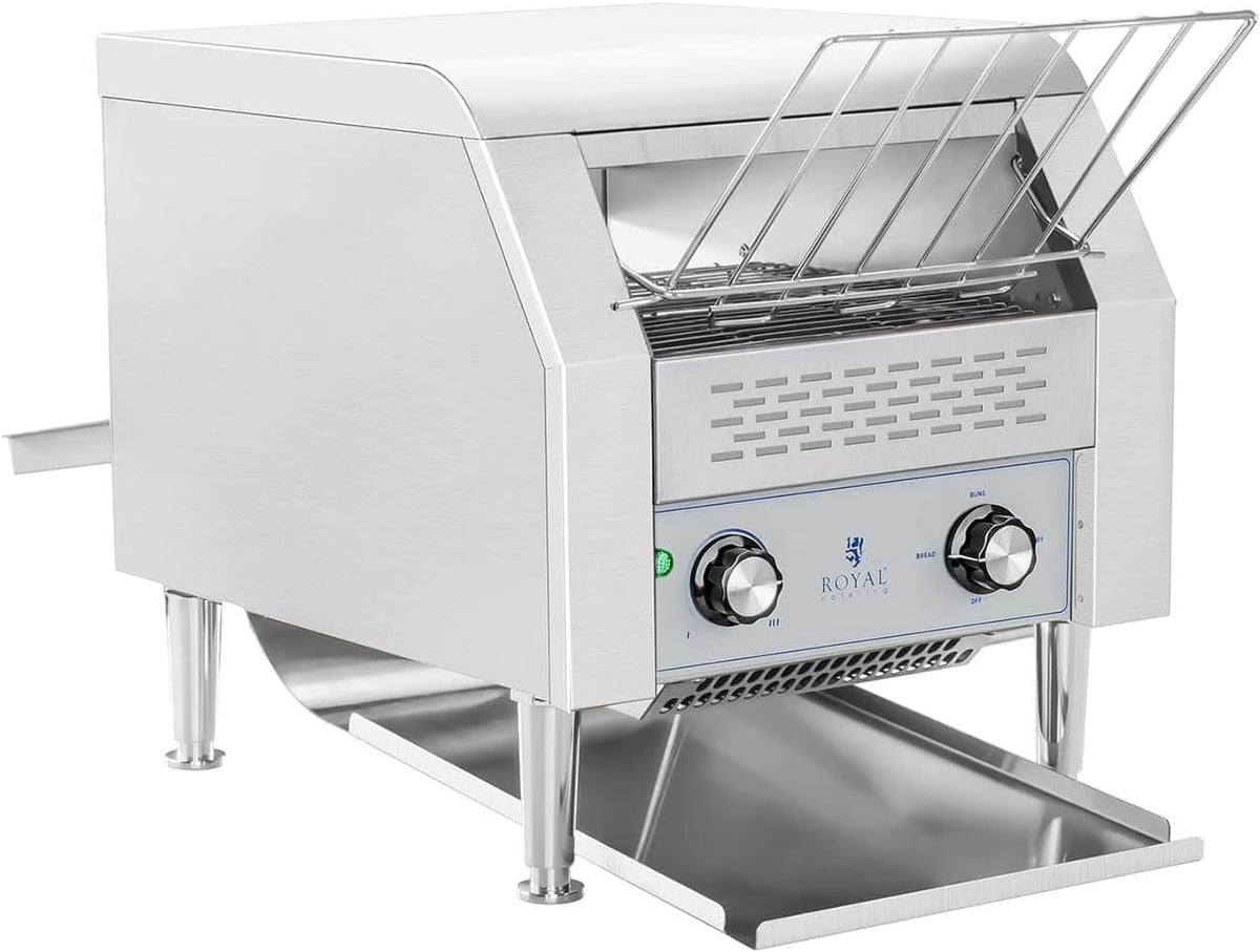 Royal Catering Fours grille-pain, Argent, - RCKT-1940 - Grille-pain en continu - Acier inoxydable