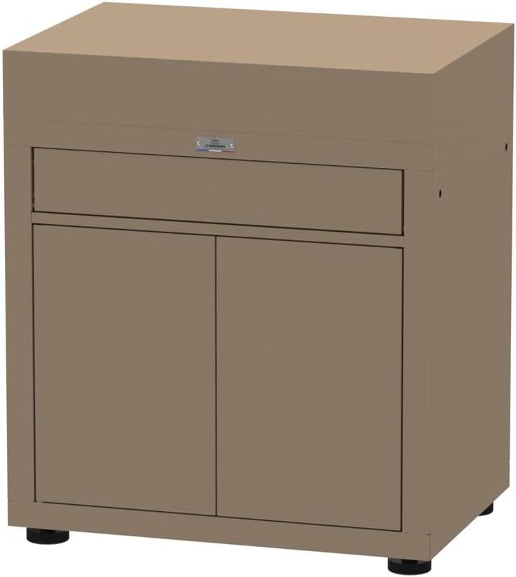 LE MARQUIER Cuisines d'extérieur, 80 x 55 cm, Taupe, Meuble avec tiroir
