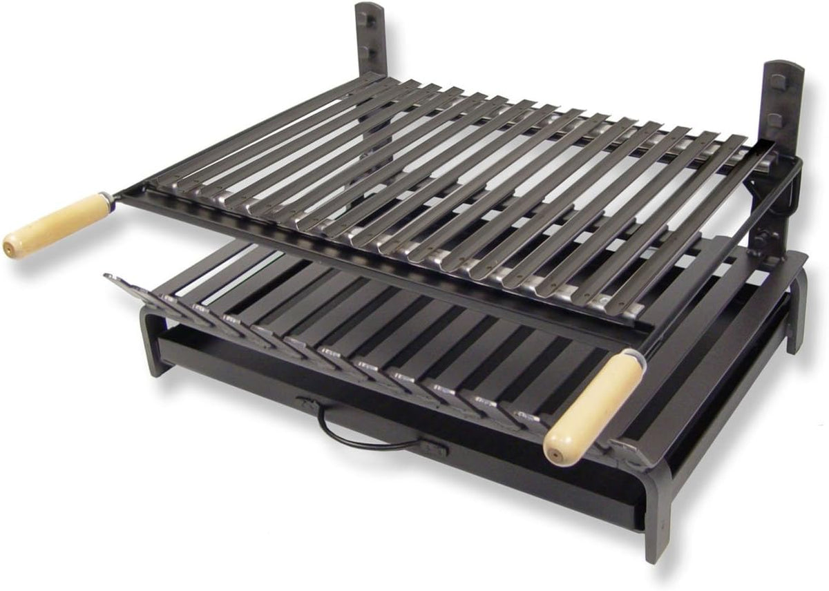 IMEX EL ZORRO Grilles de cuisson, Noir/Argent, 71406 Barbecue avec Grille de Fer INOX 5000.0000