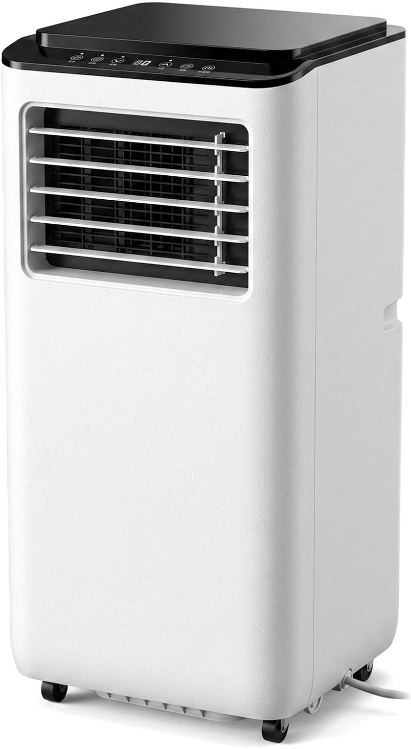 Climatiseur climatiseur portable, 14000 BTU, Blanc, portable avec kit d'installation, efficacité énergétique