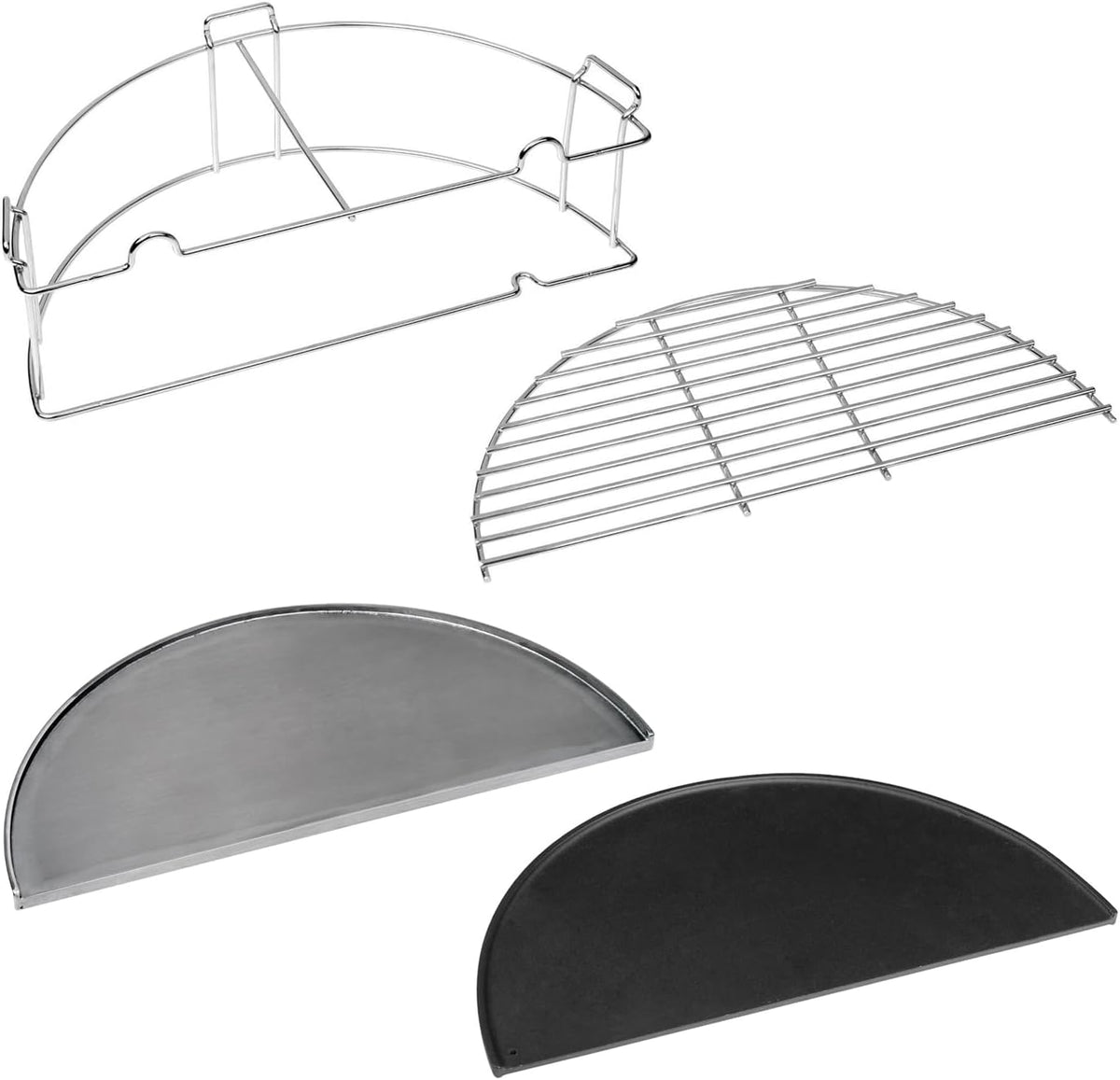 Everdure Grilles de cuisson, Argent/Noir, Kit d'extension 4 K