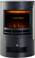 Rebecca Mobili cheminée électrique, 2000 w, 64,5 × 41 × 41 cm, Noir, sur Pied, Cheminée LED, Effet Flamme 3D