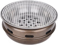 Barbecue barbecue à charbon, 27,9 x 27,9 x 11,2 cm, fabriqué en fer métallique, sûr et sain, résistant à la chaleur, maille en acier inoxydable, rend