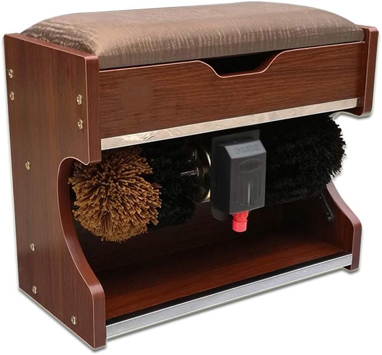 WQZStar Brosses à chaussures, 40 cm, 50 cm, Noir, Cireuse à chaussures électrique