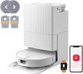 roborock robot aspirateur, 7,98 cm, Blanc, Qrevo Edge 2 Set Laveur, 25 000 Pa, Lavage des Serpillières à l'eau Chaude à 80°C