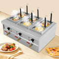 HINOPY machine à pâtes, 220 V - 50 Hz., 220 V, 2500 W, 9 l, acier inoxydable 201., argenté., électrique, cuiseur à pâtes professionnel