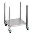 Tables de préparation des aliments Buffalo, Argent, Support Chargrill