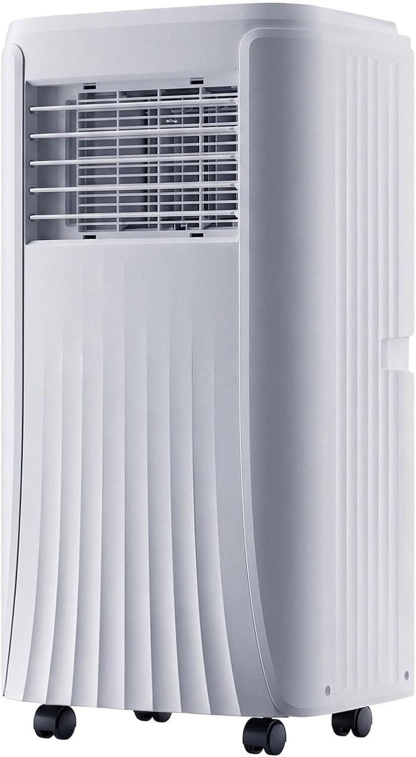 climatiseur portable XIUNYIE, 12000 BTU, 28 m, 10000 Btu, Blanc, 3-en-1 Ventilateur Déshumidificateur avec Kit d'Évacuation pour Fenêtre