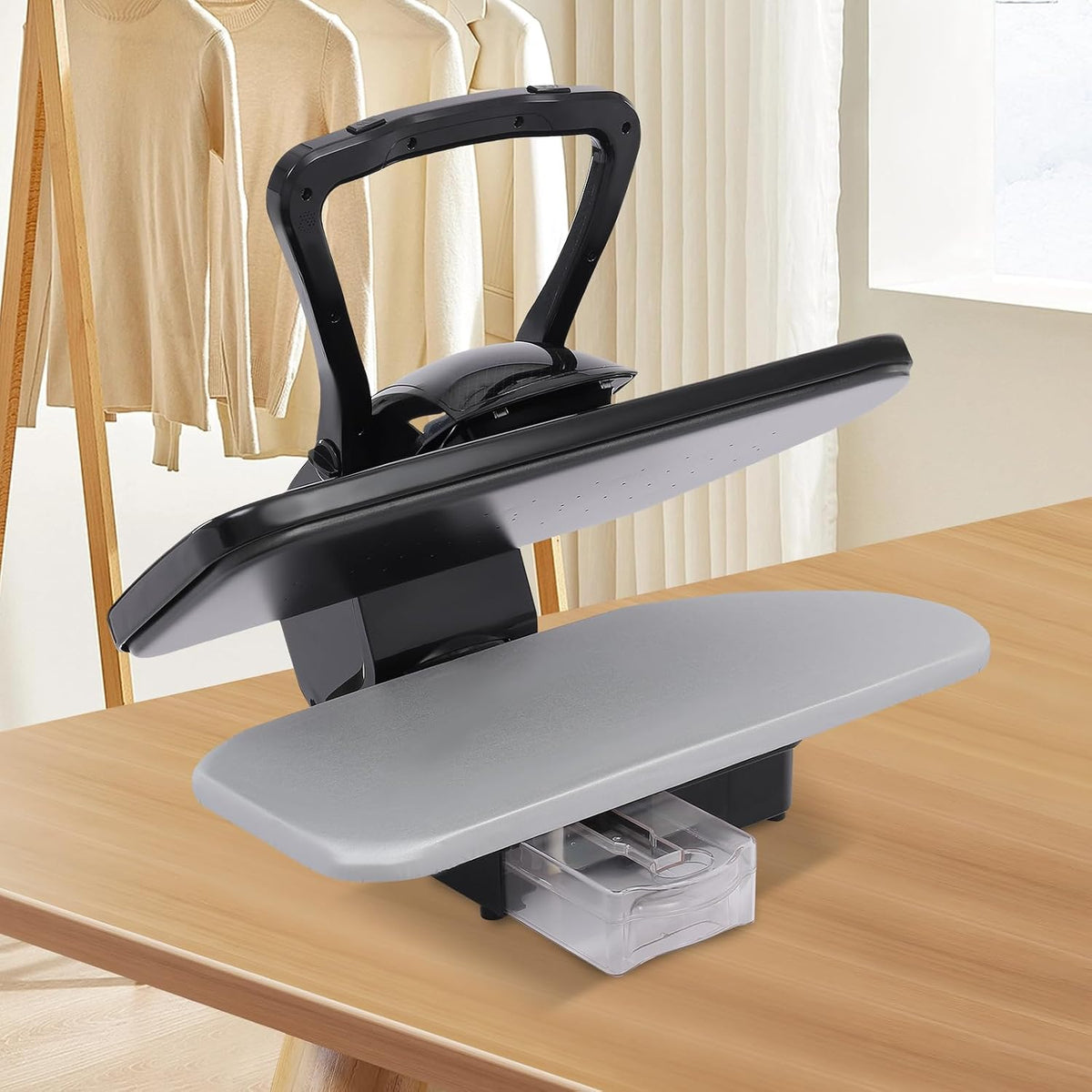 Kozivmo pulvérisateur, 68 x 53 x 26 cm., 2200 W., 220-240 V, 50/60 Hz., plastique, fer, aluminium, noir., Presse à repasser à vapeur