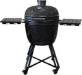 Barbecook barbecue à charbon, 138x84x123 cm, Noir, Barbecue Kamado Kamal 2.0 Griller, Cuire à la Vapeur, Extra Large Mat
