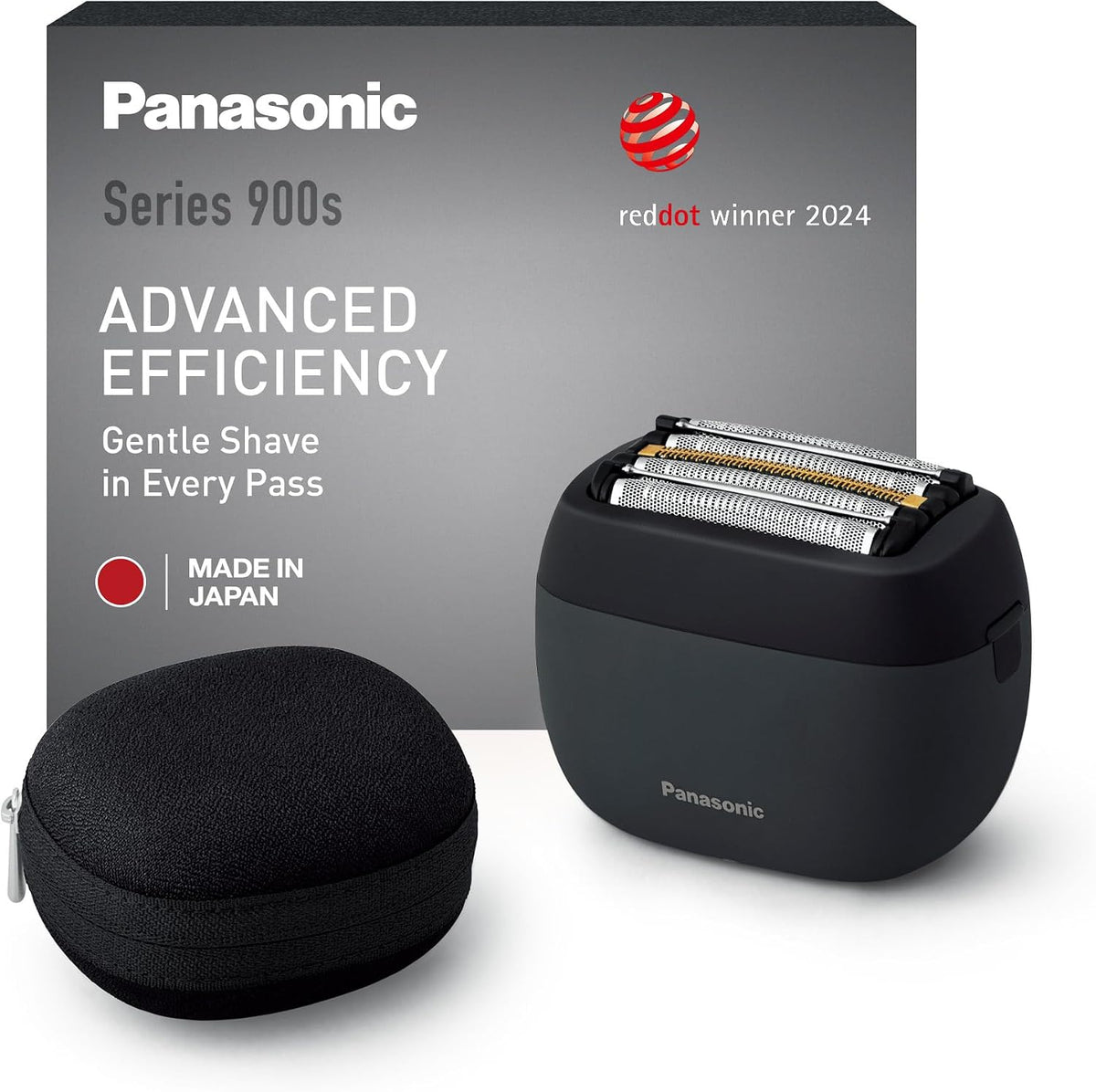 Panasonic Rasoirs à grille, Noir, Series 900s ES-PV3B-K Rasoir Électrique 5 Lames, Rasoir Compact, Capteur de Barbe Réactif