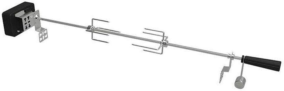 Char-Griller rôtissoire, Noir/Argent, Char Griller 5022 Deluxe Kit de rôtisserie pour barbecues d'extérieur