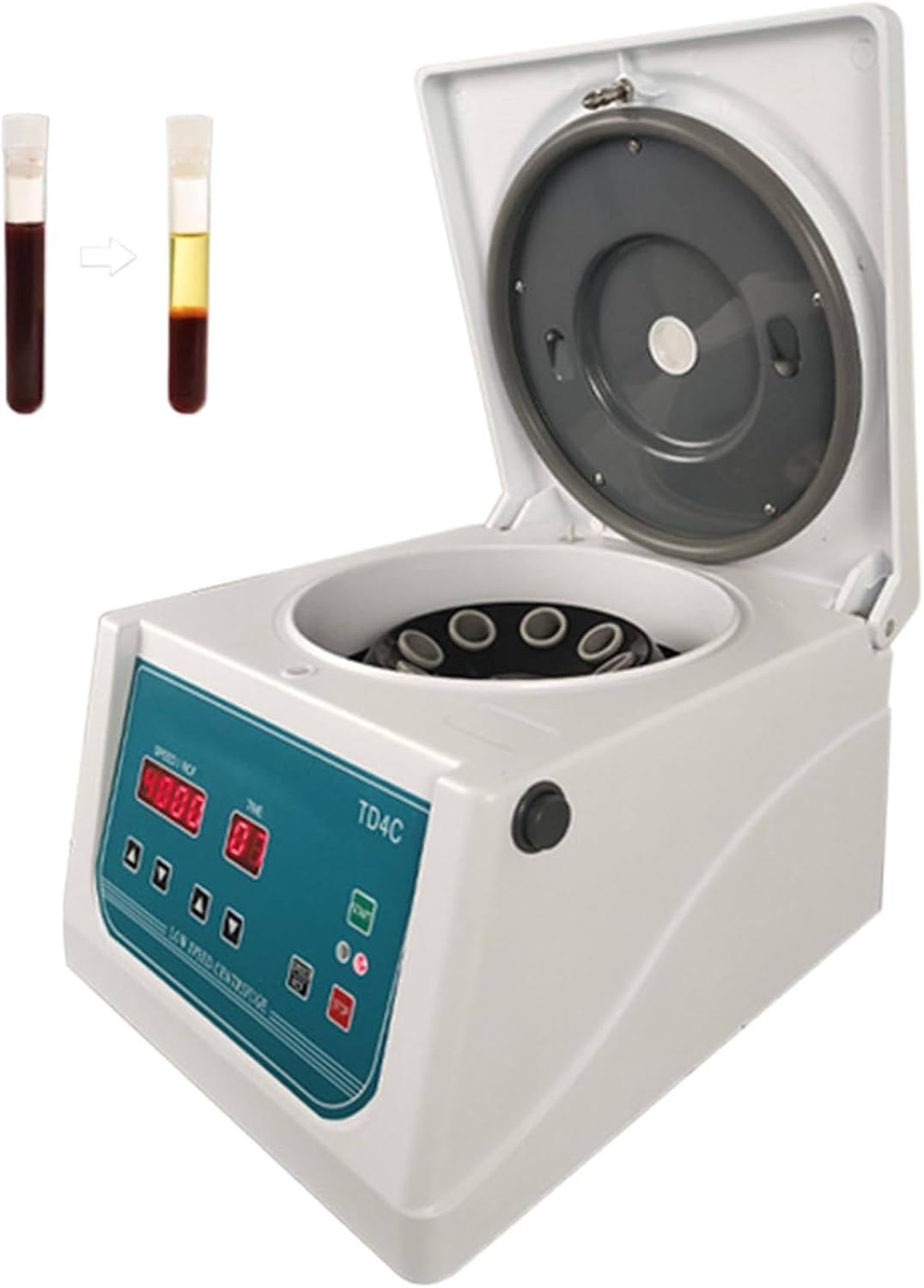 FJYAWEN centrifugeuse, 235 mm x 240 mm x 180 mm, ≤55 dB, 10 ML, 15 ML, 4000 TR/Min, Noir, Professionnelle PRP De Laboratoire Et Clinique