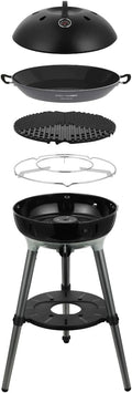 Cadac Barbecues à gaz, 86 cm, Noir, Carri Chef 40 BBQ, Barbecue à Gaz Portable avec Poêle à Paella & Allumage Automatique