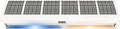 Chauffage Climatiseurs muraux, 50-57 dB, 120 cm, Blanc, de Porte, Rideau d'air Mural Froid et Chaud, installé sur la Porte