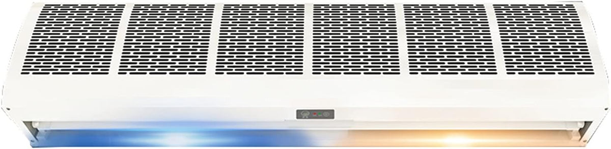 Chauffage Climatiseurs muraux, 50-57 dB, 120 cm, Blanc, de Porte, Rideau d'air Mural Froid et Chaud, installé sur la Porte