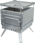 Winnerwell Supports de cuisson pour barbecue, Argent, Support pliant pour barbecue et feu de camp