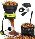 Fablestoryem broyeur, 2500 W, 54 cm, 30M, Noir, de Feuilles Électrique pour Jardin, à Compost de avec Roues