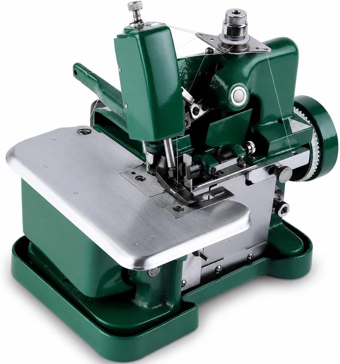 Machine surjeteuse, 3,2 mm, Gris, à coudre, portable, cadre en métal, longueur de point réglable 1, coupe automatique des bords