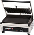 Krampouz Appareils à sandwich et presses à panini, Noir/Argent, Grill panini medium rainuré / lisse