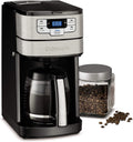 CUISINART machine à café, Noir/Argenté, DGB-400 Cafetière automatique 12 tasses