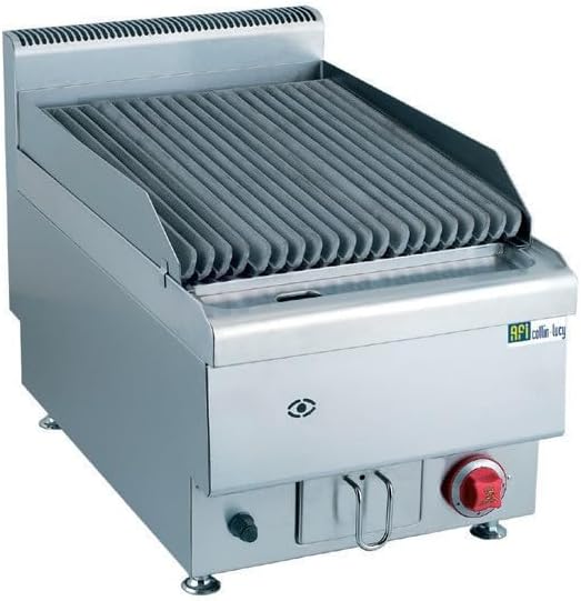 Afi Collin Lucy Barbecues au gaz naturel, 7,2 kW, Gris, Grill Pierre de Lave Professionnel Gaz Inox Gamme Top