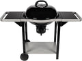 Somagic barbecue à charbon, Noir/Argent, Barbecue au charbon boule + chariot Woodcreek de chez