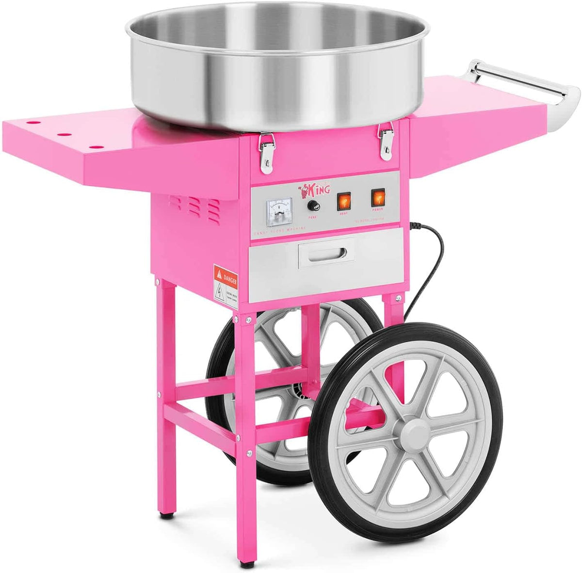 Royal Catering Machines à barbe à papa, 52 cm, Noir, Machine à Barbe à Papa Professionnelle RCZC-1200-W (Puissance: 1 200 watts